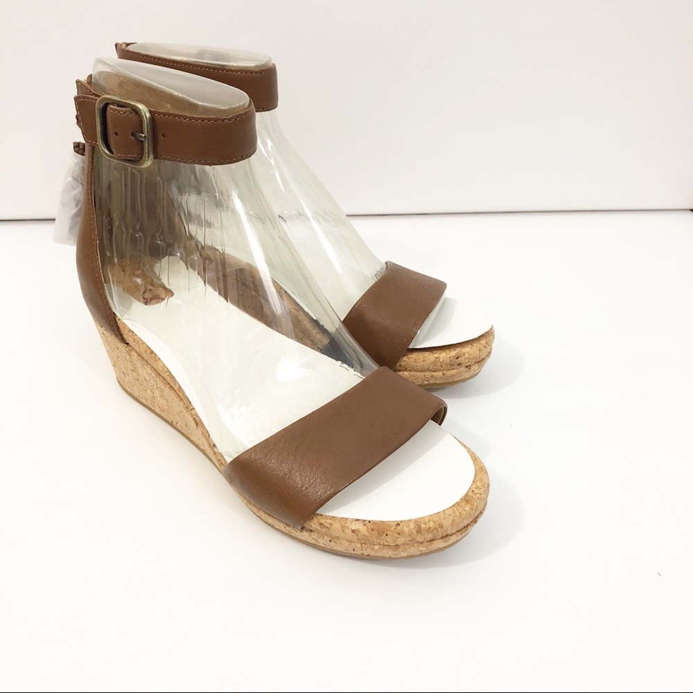 Ugg Zoe Wedge Sandal Brown Wedge Sandal - Picture 6 of 7